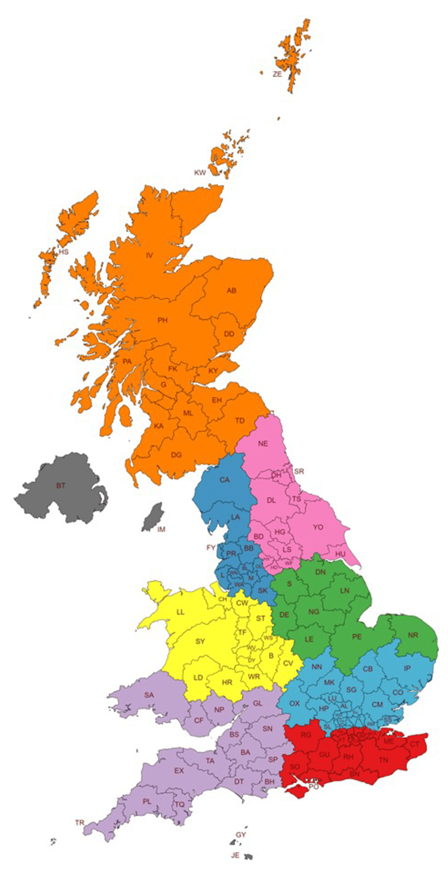 ESi Controls Ltd - Area Sales Map